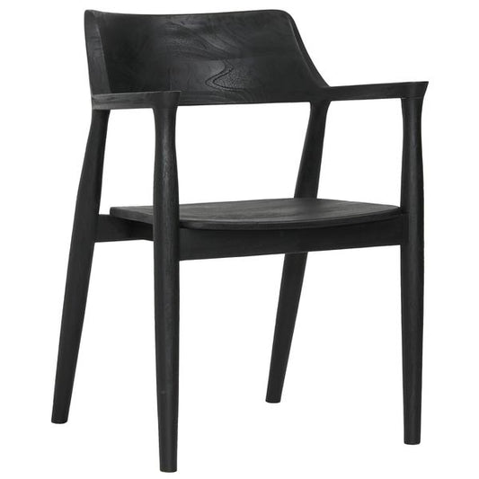 Dining Krzeslo, Black, Set of 2